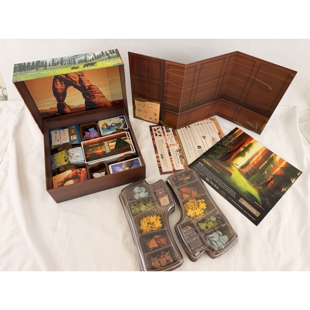 PARKS Board Game 2019 Keymaster Games 1st Edition Complete w Gametrayz